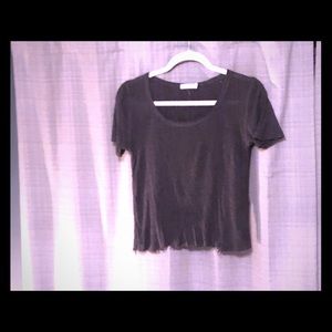 Rag & Bone cropped ribbed t shirt